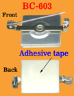 Secured Swivel Pin Badges With Adhesive Backs on Steel Metal Plates