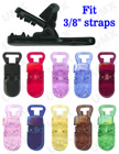 Plastic Clips For 3/8" Flat Fabric Straps, Rubber Bands or Plastic Bands
