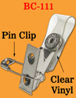 Pins+Clips Plastic Badge Holder Straps With Metal Snap Clips For Name Badges or Name Tags