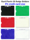 Hard Plastic Color Name Card Holders With Open Slots BH-910/Per-Piece