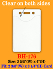 Heavy Duty Vertical Identification Card Holder: 2 3/8"(W)x 3 1/4"(H) Credit Card Size BH-176/Bag-of-100PCS