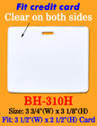 Durable Horizontal Photo ID Holders: 3 1/2"(W)x 2 1/2"(H) Credit Card Size