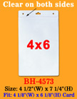 4x6 ID Badge Holders For Big Size Top Loading Vertical Inserts 