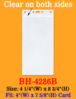 Big Ticket Plastic Sleeves For Holding Game Passes or Tickets BH-4286B/Bag-of-100Pcs