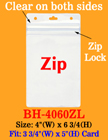 Rain Drop Protected Badge Holder With Zip-Lock: Fit 3 3/4"(w)x5"(h) Badges BH-4060ZL/Per-Piece