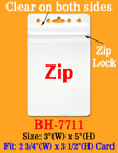 Zipper Badge Holders With Zip-Lock Protection On Top Of Holders