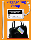 Luggage Tag Fasteners, Plastic Name Tag Straps, Bag ID Name Badge Tag Loop Fasteners