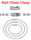 Ball Chain Connectors: Necklace Clasps Fit 2.4mm Metal Bead Balls Nickel Finish LY-C332/Nickel/Bag-of-50Pcs