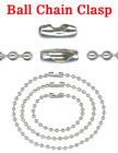 Ball Chain Connectors: Necklace Clasps Fit 2.4mm Metal Bead Balls Nickel Finish