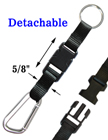 Carabiner Clips with Detachable Key Holder Straps