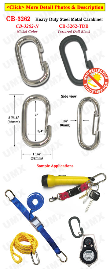 Heavy Duty Metal Steel Carabiner Keychains