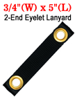5" Brass Eyeleted Short Strap For Easy Fastening LY-2E-405HD-EL09B-05/Per-Piece