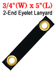 5" Brass Eyeleted Short Strap For Easy Fastening