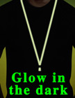 Glow In The Dark Cell Phone Straps: Cellular Neck Lanyards with Detachable Clasps LY-603GL/Per-Piece