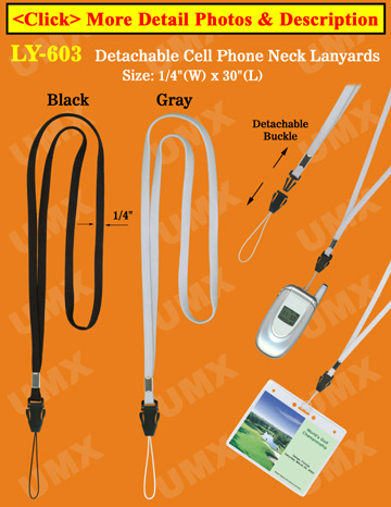 Cell Phone Straps: Cellular Neck Lanyards with Detachable Buckles