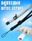 Plastic Cam Buckle Adjustable Wrist Straps: For Small Devices, Cell Phone or Tools