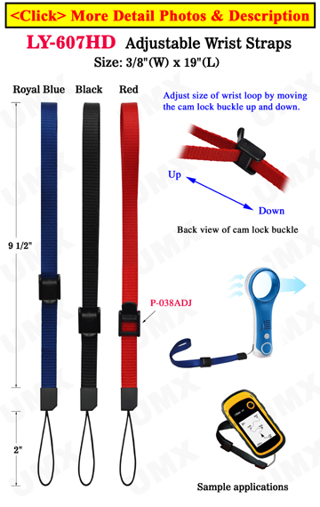 Adjustable Heavy Duty Wrist Straps: Water Friendly For Small Devices, Cell Phone or Tools