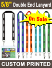 5/8" Custom Printed Event Lanyards With Two Ends