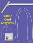 Elastic Lanyards: Wholesale: Stretchy Round Cords with Two-Ends and Two Metal Tips LY-EC32/Per-Piece