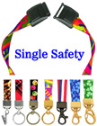 5/8" Ez-Adjustable Art Printed Safety Neck Lanyards With Safety Break Away Protection