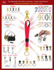 Wrist Lanyards: 5/8" Heavy-Duty Plain Colored  Models with Combo Hardware