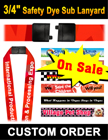 3/4" Safety Lanyards For Sale: Factory Direct Wholesale Bulk Price