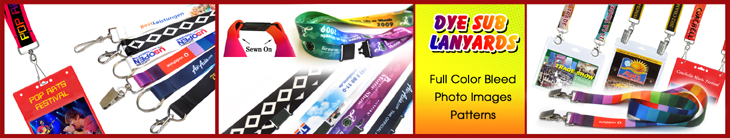 Full color dye sublimated custom lanyard supplies