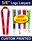 5/8" Best Seller Custom Logo Lanyards With Factory Direct Cheap Price LY-058/Per-Piece