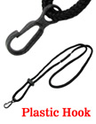 Braided Cord Safety Release Lanyards With Non-Swivel Plastic Hooks LY-411-P-24