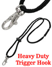 Heavy-Duty, Round Cord Safety Lanyards with Trigger Hooks