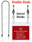 LY-401-DA-HK 1/8" Double Attachment Lanyards With J-Hooks