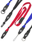 5/8" Adjustable &amp; Detachable Safety Plain Lanyards With Detachable Side Release Buckles