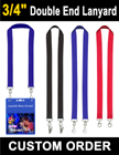 3/4" Conference Lanyards with Two Ends