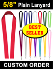 5/8" Best Seller Plain Lanyards