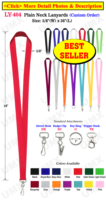 5/8" Best Seller Custom ID Lanyards