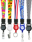 Printed Retractable Lanyards: With 5/8" Art Printed Neck Straps