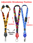 Retractable Safety Badge Lanyards: with 5/8" Art Printed Neck Straps