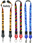 Two-Ended Printed Retractable Breakaway Neck Lanyards: With 5/8" Art Printed Straps