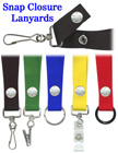 Snap Lanyards: 3/4" Neck Wear Straps: For Badge Holders