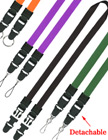 Double-Ended Neck Lanyards With Quick Release Plastic Buckles