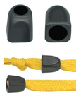 Retangular Tube Plastic Cord Ends: Cord End Caps with 1/4"(D, Top Hole) x 5/16"(D, Bottom Hole)