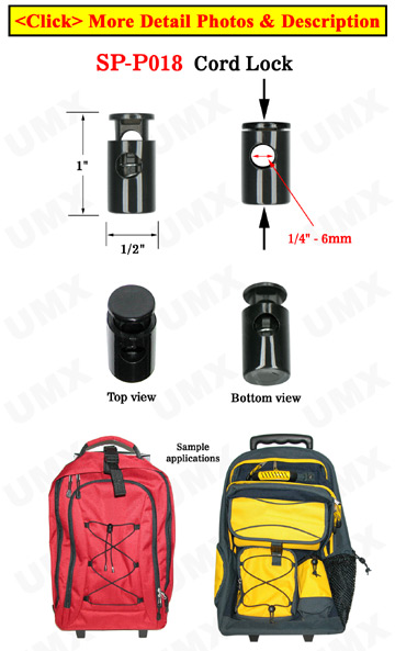 Cord Locks: For Dressing, Back Packs and Apparel Application
