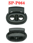 Small Order: Cord Locks: Oval Shape, Flat Surface, Two-Holes Plastic Locks SP-P064/Per-Piece
