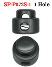 Sample Order: Small Size Cord Locks: Low Profile Cylinder Shape - One Hole Plastic Locks