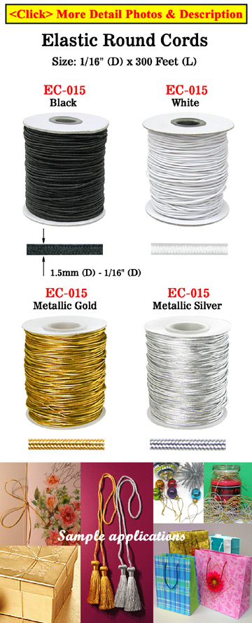 Gold Elastic Cord - Spool