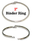 2" Big Binder Rings: Metal Round Ring Binders - Split-Rings