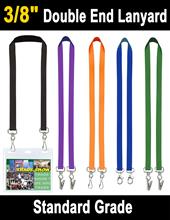 3/8" Event Lanyards with Double Ended Attachment Options LY-402-DA/Per-Piece