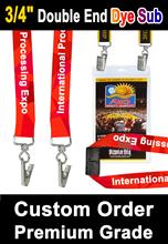 3/4" Safety Breakaway Full Color Custom ID Lanyards With Two Ends LY-507-N-DA-Dye-Sub/Per-Piece
