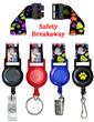 Printed Retractable Breakaway Lanyards: with 3/4"  Pre-Printed Neck Straps LY-P-SC-N-RT-21/Per-Piece