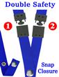 Two Safety Lanyards: 3/4" Breakaway Neck Straps: Snap Closure Identification Holders LY-SC-DS/Per-Piece